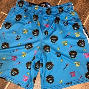 LACROSSE UNLIMITED GORILLA LAX Graphic Shorts YXL